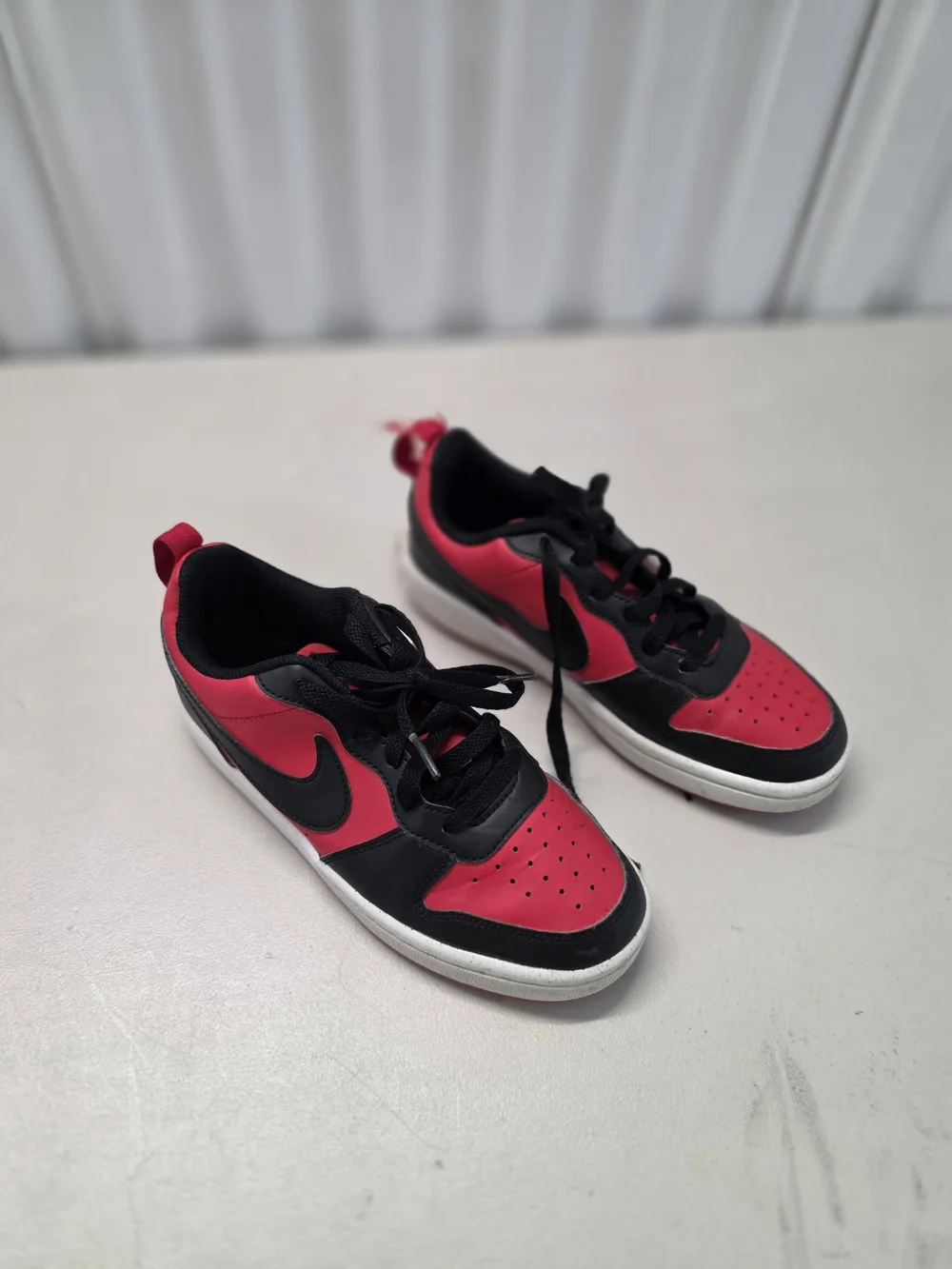 Nike Court Borough Low Recraft Shoes Youth 4Y Red Black Basketball DV5456-600